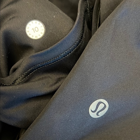 Lululemon Fast & Free Crop II‎ Nulux 19" Women’s Size 10 Black - Picture 1 of 11